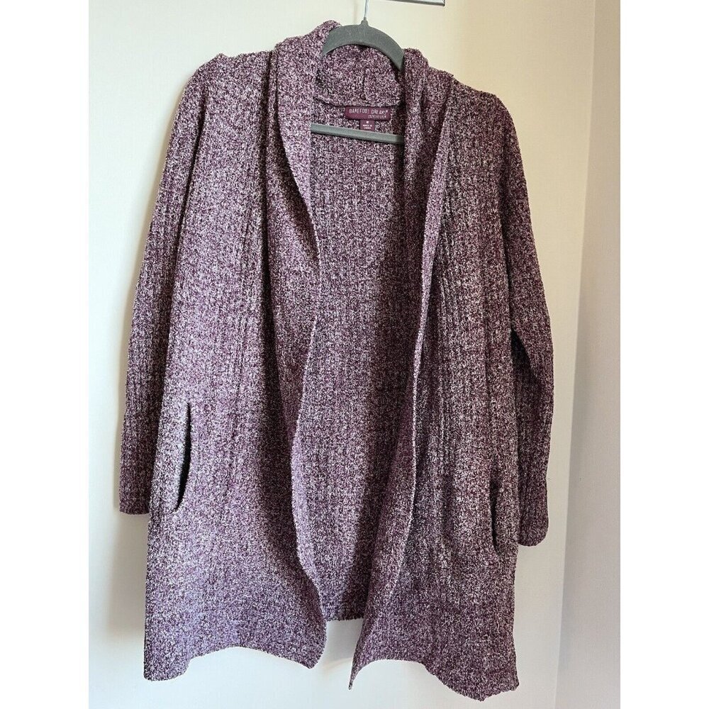 Barefoot Dreams Circle Cardigan Sz M CozyChic Lite Open Cardi Sweater Pockets